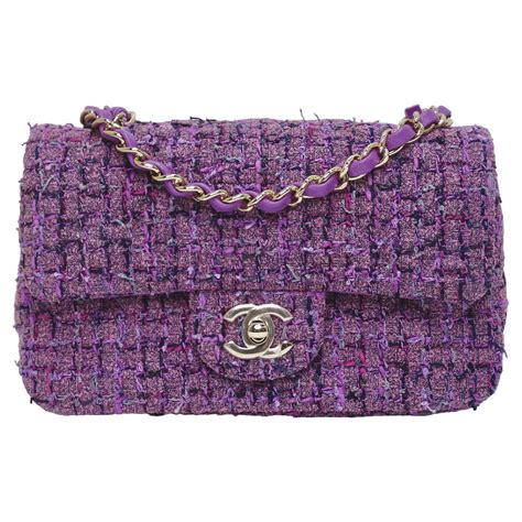 purple chanel mini